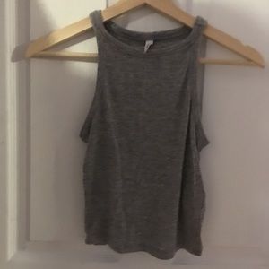 Grey crop top
